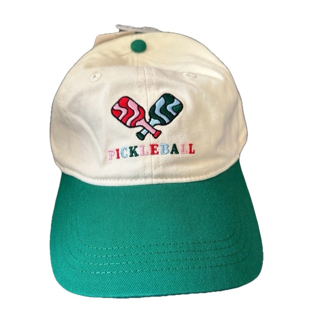 PICKLEBALL Baseball Hat Cap Embroidered Colorful Kelly Green Retro 90s Sport NEW